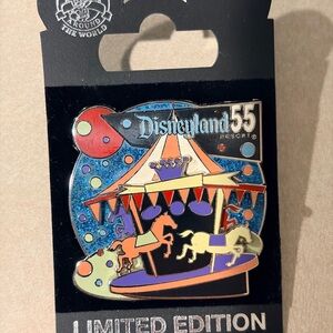 Disneyland 55th Carousel Limited Edition Pin - Cast Member NOC
